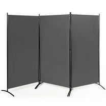 Costway 3-Panel Room Divider Folding Privacy Partition Screen for Office Room Grey