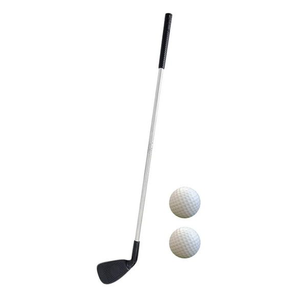 Palo de Golf con 2 pelotas de Golf, mango telescópico antideslizante, cuña de Golf para diestros, eje de Metal para regalo de Golf para padres e hijos Adultos