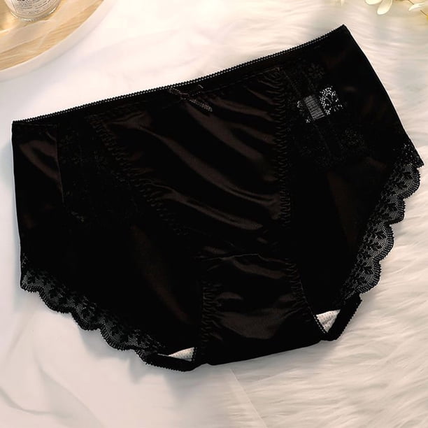 Puntoco Ropa interior para mujer, bragas, tanga de encaje de cintura alta para mujer, pantalones deportivos transpirables sin dejar huellas para niñas
