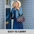 thumbnail image 6 of Pioneer Flower Floral Print Pattern Drawstring Lunch Bag Women - Drawstring Lunch Bag Insulated for Work Office - Stain-Resistant Large Lunchbags for Women with Multi-Pockets, 6 of 6