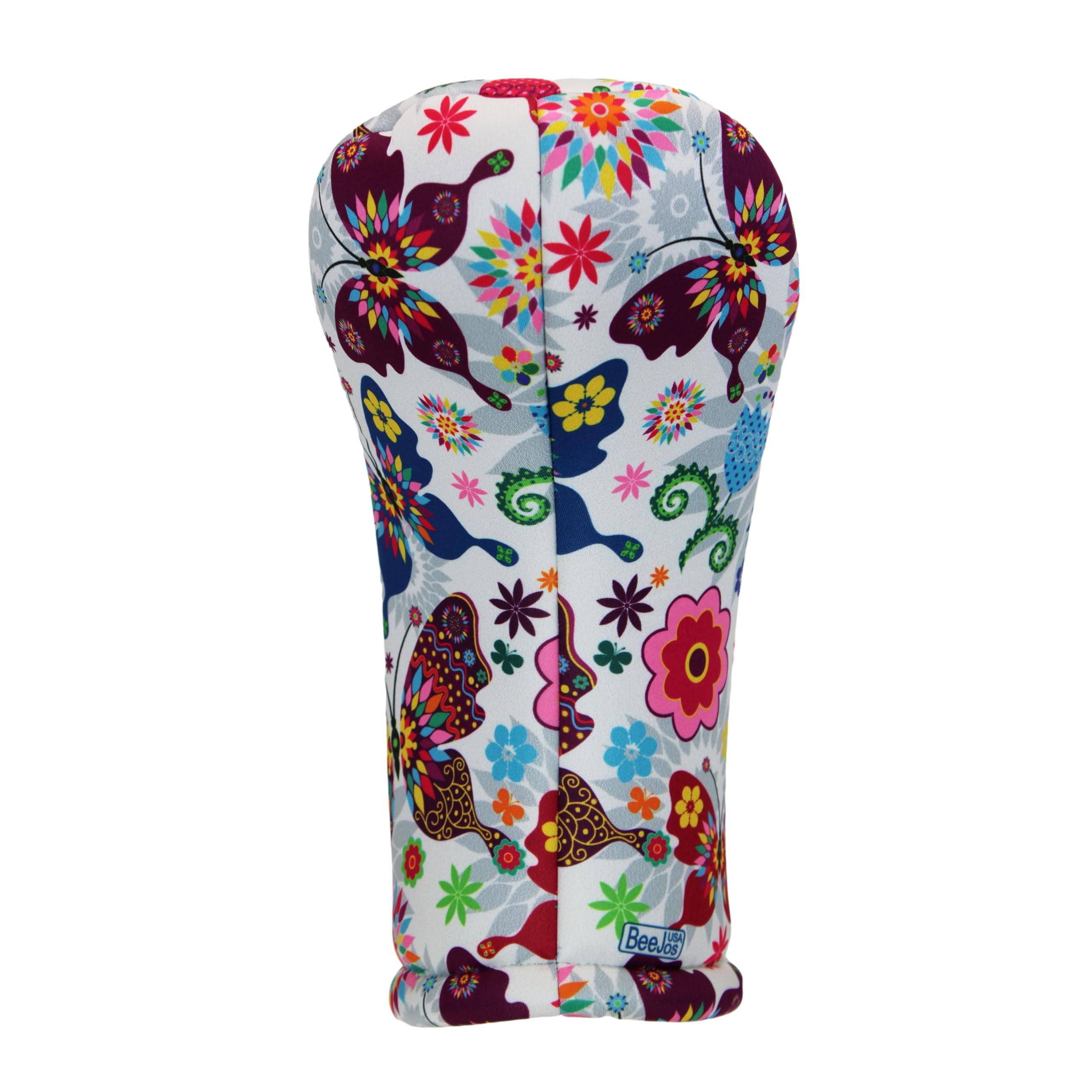 BeeJo's Sports Butterfly Bliss Golf Gift Ensemble: Driver Headcover & Coordinated Microfiber Towel Set with Carabiner - Handcrafted in the USA, Premium Accessories for Golf Enthusiasts