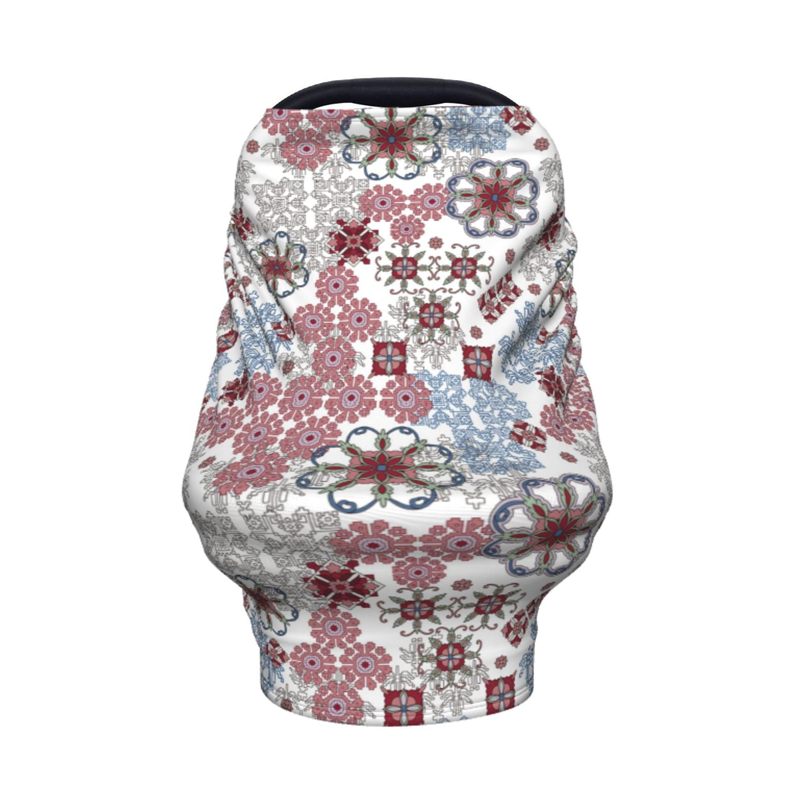 Fotbe Abstract Floral Pattern Car Seat Covers for Babies, Nursing Breastfeeding Cover Carseat Canopy, Soft Stretchy Carrier Cover