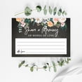 thumbnail image 2 of Koyal Wholesale Share a Memory Cards, Chalkboard Rustic Florals Cards for Wedding, Shower, Life Memories, 4" x 6", 52-Pk, 2 of 5
