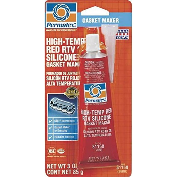 New Permatex 81160 High Temp Red Rtv Silicone Gasket Maker Paste Sale