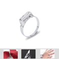 thumbnail image 1 of Mini cuchillo de anillo para mujer, herramienta de autodefensa para exteriores, cuchillo de anillo ajustable Edc para ni?a LingWen 8390606458155, 1 of 1