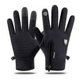 thumbnail image 4 of Lenago Winter Men Cycling Gloves Zipper Screen Windproof Waterproof Mountaineering Ski Gloves, 4 of 8