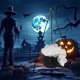 thumbnail image 5 of Juego de Tarro de Bruja para Halloween, Tarro Luminoso para Bruja, Adorno para Fiesta, Estante de 78 Cm, 5 of 6