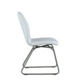 thumbnail image 5 of Chintaly Contemporary Curved-Back Side Chair W/ Sled Base - 2 Per Box, 5 of 5