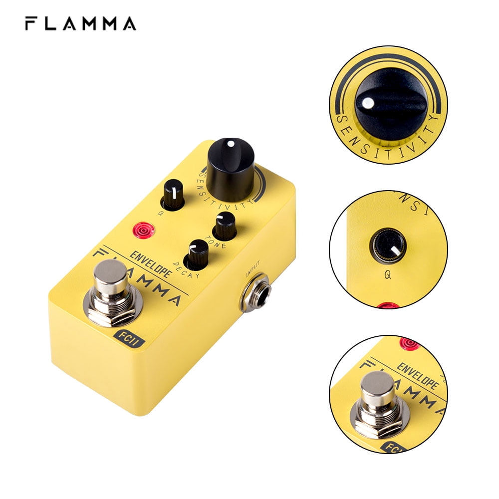 FLAMMA FC11 Auto Wah Pedal Envelope Filter Guitar Effects Pedal True Bypass for Guitar and Bass