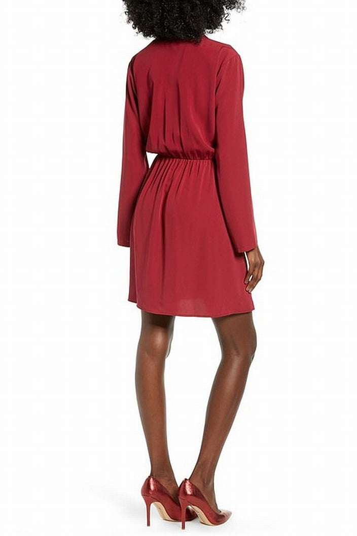 all in favor lily surplice dress