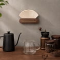 thumbnail image 4 of Wall Coffee Filter Holder, Universal Wall Mount Rack for Cone and Fan Shaped Paper Filters, Space-saving Pour Over Coffee Bar Storage Organizer, 1X6In, 4 of 5