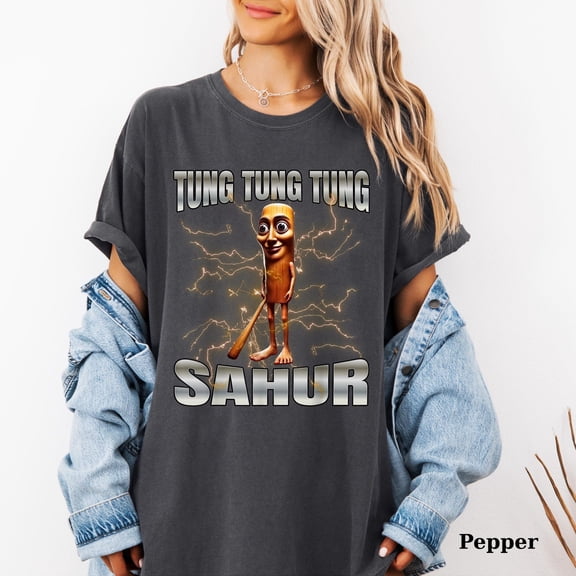 Tung Tung Sahur Meme TShirt Italian Brainrot Tee