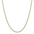 thumbnail image 1 of 14K Yellow Gold 14ky 3.0mm Semi-Solid Rope Chain 20 Inch, 1 of 5