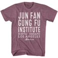 thumbnail image 1 of Bruce Lee Simple Light Maroon Heather Adult T-Shirt 3Xl, 1 of 2