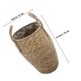 thumbnail image 2 of LABELEPH Woven Design Planter Khaki Synthetic Material Nordic Style Plants 1Set, 2 of 6