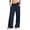 Navy, variant on Xuniizn Wide Leg Pants for Women, Lightweight Elastic Waist Drawstring Casual Barrel Sweatpants with Pockets, Soft Comfortable High Waist Trousers