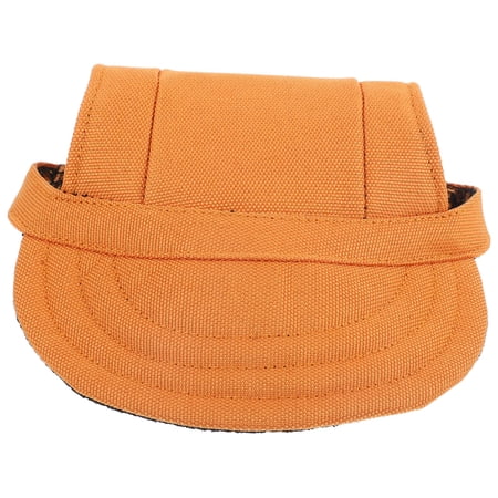BESTYASH Decorative Orange Dog Baseball Cap in Canvas with Ear Holes for Small Dogs