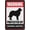 Warning Sign 3, variant on Warning Protected By Scottish Deerhound Sign Sign, 8"x12" Grade Reflective Sheeting Rust Free Aluminum, Weather Resistant, Waterproof, Easy To Mount