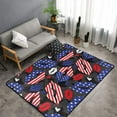 thumbnail image 2 of Area Rugs For Living Room Decor - American With Lips Anti Slip Throw Washable Rugs 3x5 For Bedroom, Soft Indoor Carpet For Bedroom Living Room 60x39In, 2 of 5