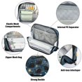 thumbnail image 4 of Standing Pencil Case with Base Large Capacity Stationery Pouch Pen Bag with Zipper for Women Men Black Cats and Mystical Symbols, 4 of 7