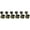Nickel, variant on Kluson 6-In-Line Locking Revolution Series F-Mount Tuning Machines With Staggered Posts Chrome