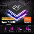 thumbnail image 3 of Dell Inspiron 15 Touchscreen Laptop with Microsoft Office - AMD Ryzen 7-7730U - 15.6" FHD Touch Display - Windows 11 - 64GB RAM | 2TB SSD - Long Battery Life - Business College School, 3 of 9