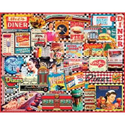 White Mountain Diners 1000 Piece Jigsaw Puzzle