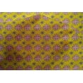 thumbnail image 4 of oneOone Cotton Silk Yellow Fabric Floral Block Sewing Craft Projects Fabric Prints By Yard 42 Inch Wide, 4 of 4
