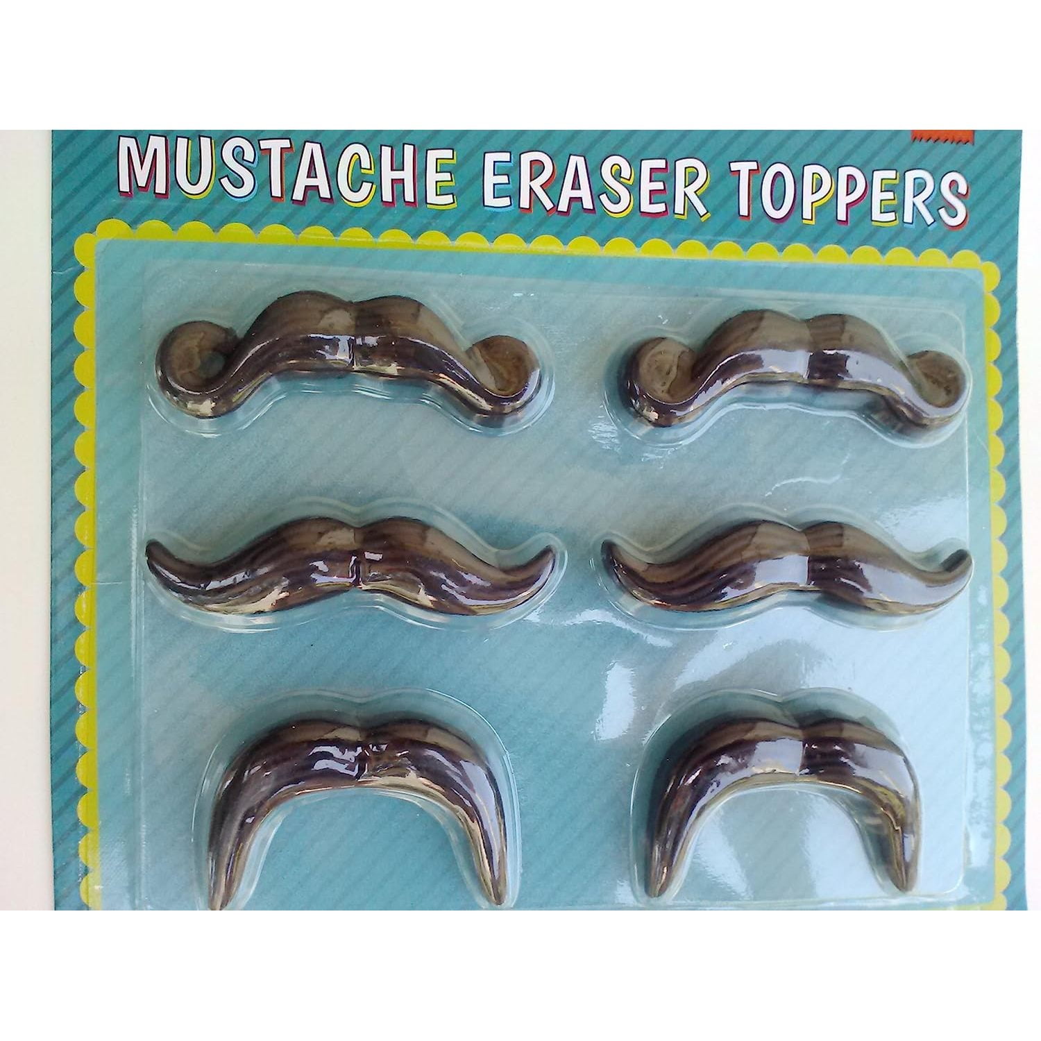 Mustache Eraser Toppers