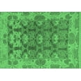 thumbnail image 1 of Ahgly Company Indoor Rectangle Abstract Emerald Green Modern Area Rugs, 2' x 5', 1 of 4