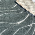 thumbnail image 5 of SAFAVIEH Florida Tamzen Abstract Shag Area Rug, Sage/Ivory, 8'6" x 12', 5 of 8