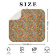 thumbnail image 4 of Pioneer Flower Floral Print Pattern Kitchen Dish Drying Mat 1 Pack, Ultra Absorbent Microfiber Drainer Mat, 16"x18", 4 of 6