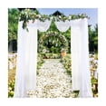 thumbnail image 5 of Home Sense Interior Voile Sheer Stage Backdrop Curtain for Wedding Event Party, 5 of 5