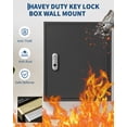 thumbnail image 3 of Yiwa Heavy Duty Steel Key Lock Box, Wall Mount 150-Key Organizer with 133 Hooks and Color-Coded Tags for Office or Hotel, 3 of 7