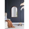 thumbnail image 2 of Gzxs Brown Arched Wall Mirror, 23"x42" Carved Elegant Farmhouse Bathroom Mirror with Ornate Frame, Baroque Inspired Home Decor for Vanity Bedroom Entryway, 2 of 7