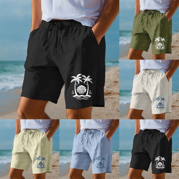 XINPING Men's Shorts Breathable Solid Color Quick-Dry Swimming Swimsuit Beach Shorts Big and Tall Anti-Chafe Beach Wear