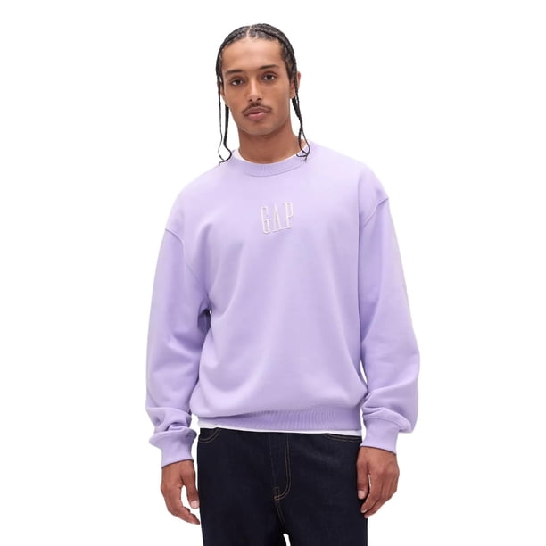 Sudadera para Hombre GAP con Cuello Redondo y Forro Polar Orquídea XL