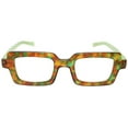 thumbnail image 4 of Eyebobs Square Root 2285 Unisex Square Frame Eyeglasses in Tortoise Green 42 mm, 4 of 4