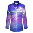 thumbnail image 4 of Earth Galaxy Space Long Sleeve Blouse Woman Streetwear Casual Shirts Summer Oversize Woman Streetwear Clothing Birthday Present, 4 of 7