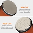 thumbnail image 3 of Knife Sharpener – Rolling Knife Sharpener Kit with Diamond Disc & Stainless Steel Polishing Disc, Magnetic 15° & 20° Angle Guide, Manual Kitchen Knife Sharpener Tool, Ideal Gift, 3 of 8