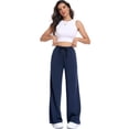 thumbnail image 6 of Cadmus Womens Wide Leg Sweatpants High Waist Loose Soft Casual Workout Pants with Pockets, 6 of 12