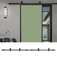 thumbnail image 4 of 3.66m T shaped Curved Sliding Barn Double Door Hardware Roller Track Kit Set for Warehouse, 4 of 6
