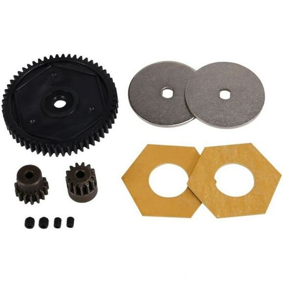 Gearbox 54T Spur Gear 13T and 15T Motor for Axial SCX10 II 90046 90047 1/10 RC Crawler Car Upgrade Parts,Black