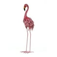 thumbnail image 5 of LuxenHome Flamingo Garden Statues,34-Inch H Pink Flamingo Outdoor Metal Garden Statue,Flamingo Ornament Bird Decor,Flamingos Sculptures for Porch Yard Home Decor with Solar Powered Lights, 5 of 12