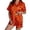 H1-Red50, variant on Puliio Halloween Womens Pajamas 2 Piece Set Pumpkin Print Short Sleeve Button Down Loungewear Cozy Shorts Nightwear Sets with Pocket