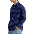 thumbnail image 5 of Wutalume Men's Long Sleeve Plaid Shirt - Button Down Traditional Plaid Shirts for Men with Comfort Fit, Easy Match with Jeans, Ideal for Everyday Casual Look Shirt Tops, 5 of 7