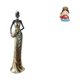 thumbnail image 1 of Figura de escritorio, figura africana, arte artesanal, escritorio coleccionable, estatua de dama tribal, estatua de madre, adorno de resina adecuado p, 1 of 8