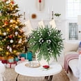 thumbnail image 3 of Ensemble de 40 Branches de Pin Nordique Artificielles avec Baies Rouges 12.8 Pouces Pics de Verdure de Noël Tiges de Pin Nordique Faux Branches d'Arbre pour Remplissage de Vase Guirlande Artisanale Décorations Maison (Vert Blanc), 3 of 3