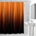 thumbnail image 2 of Burnt Orange Black Ombre Shower Curtain, Abstract Modern Lines Gradient Waterproof Shower Curtain Set with 12 Hooks Lightweight Bath Curtains Fabric Bathroom Decor 48x72 Inches, 2 of 9