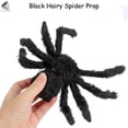 thumbnail image 4 of PULLIMORE Halloween Spider Web Lights 3.28 ft LED Cobweb with Black Spider Props (Purple）, 4 of 10